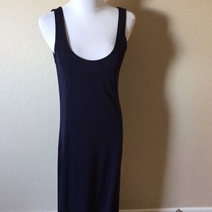 Ralph Lauren sleeveless navy long dress size S